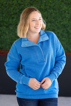 Load image into Gallery viewer, Jesse Vintage Wash Snap Pullover - Winter Blue
