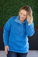 Load image into Gallery viewer, Jesse Vintage Wash Snap Pullover - Winter Blue
