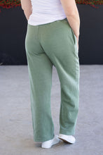 Load image into Gallery viewer, Wide Leg Vintage Wash Bottoms - Olive