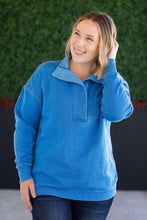 Load image into Gallery viewer, Jesse Vintage Wash Snap Pullover - Winter Blue
