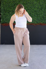 Load image into Gallery viewer, Wide Leg Vintage Wash Bottoms - Tan
