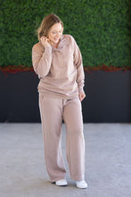 Load image into Gallery viewer, Wide Leg Vintage Wash Bottoms - Tan