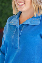 Load image into Gallery viewer, Jesse Vintage Wash Snap Pullover - Winter Blue