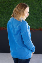 Load image into Gallery viewer, Jesse Vintage Wash Snap Pullover - Winter Blue