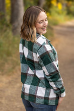 Load image into Gallery viewer, Norah Plaid Shacket - Evergreen and White