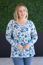Load image into Gallery viewer, Long Sleeve Sarah Ruffle Top - Sapphire Floral