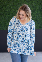 Load image into Gallery viewer, Long Sleeve Sarah Ruffle Top - Sapphire Floral