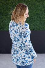 Load image into Gallery viewer, Long Sleeve Sarah Ruffle Top - Sapphire Floral