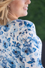 Load image into Gallery viewer, Long Sleeve Sarah Ruffle Top - Sapphire Floral