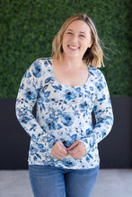 Load image into Gallery viewer, Alyssa Long Sleeve Top - Sapphire Floral