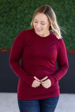Load image into Gallery viewer, Blair Long Sleeve Top - Burgundy