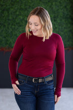 Load image into Gallery viewer, Blair Long Sleeve Top - Burgundy