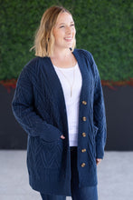 Load image into Gallery viewer, Brooks Button Sweater Cardigan - Navy