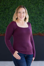 Load image into Gallery viewer, Alyssa Long Sleeve Top - Plum