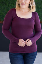 Load image into Gallery viewer, Alyssa Long Sleeve Top - Plum