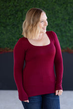 Load image into Gallery viewer, Alyssa Long Sleeve Top - Burgundy