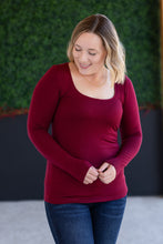 Load image into Gallery viewer, Alyssa Long Sleeve Top - Burgundy