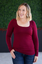 Load image into Gallery viewer, Alyssa Long Sleeve Top - Burgundy