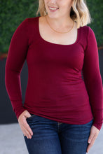 Load image into Gallery viewer, Alyssa Long Sleeve Top - Burgundy