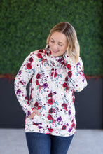 Load image into Gallery viewer, Soft Funnel Neck - Burgundy Bloom