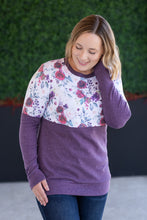 Load image into Gallery viewer, Natalie Pullover - Burgundy Bloom and Plum