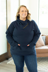 Classic ZipCowl Sweatshirt - Navy