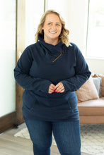 Load image into Gallery viewer, Classic ZipCowl Sweatshirt - Navy