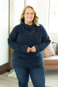 Classic ZipCowl Sweatshirt - Navy