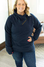 Load image into Gallery viewer, Classic ZipCowl Sweatshirt - Navy