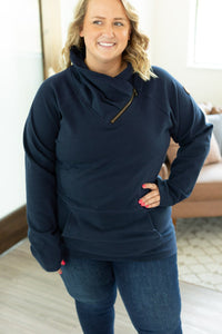 Classic ZipCowl Sweatshirt - Navy