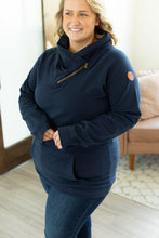 Load image into Gallery viewer, Classic ZipCowl Sweatshirt - Navy
