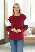 Load image into Gallery viewer, Varsity Pullover - Burgundy