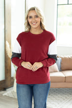 Load image into Gallery viewer, Varsity Pullover - Burgundy