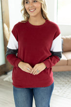 Load image into Gallery viewer, Varsity Pullover - Burgundy
