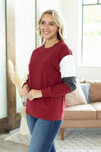 Load image into Gallery viewer, Varsity Pullover - Burgundy
