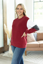 Load image into Gallery viewer, Varsity Pullover - Burgundy