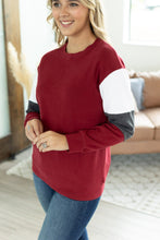 Load image into Gallery viewer, Varsity Pullover - Burgundy