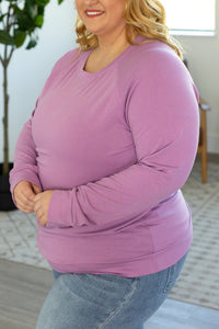 Kayla Lightweight Pullover - Purple