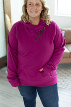 Load image into Gallery viewer, Classic ZipCowl Sweatshirt - Magenta