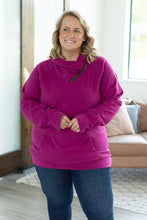 Load image into Gallery viewer, Classic ZipCowl Sweatshirt - Magenta