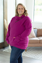 Load image into Gallery viewer, Classic ZipCowl Sweatshirt - Magenta