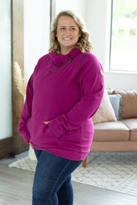 Classic ZipCowl Sweatshirt - Magenta