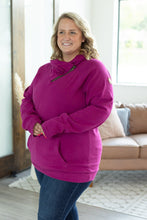 Load image into Gallery viewer, Classic ZipCowl Sweatshirt - Magenta