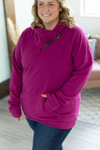 Load image into Gallery viewer, Classic ZipCowl Sweatshirt - Magenta