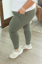 Load image into Gallery viewer, Athleisure Leggings - Olive Leopard