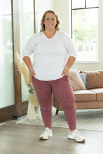 Load image into Gallery viewer, Athleisure Leggings - Berry Leopard