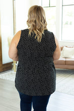 Load image into Gallery viewer, Ruffle Tank - Black Dash