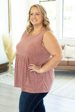 Load image into Gallery viewer, Ruffle Tank - Rose Dash