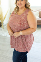 Load image into Gallery viewer, Ruffle Tank - Rose Dash