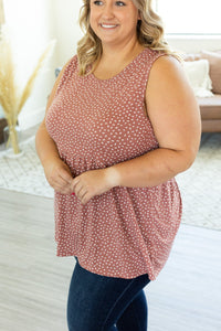 Ruffle Tank - Rose Dash
